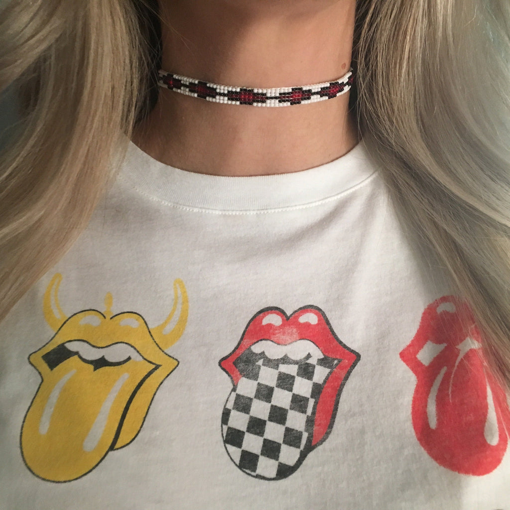 Handcrafted Beaded Choker – 3/8" Width – SALE!