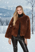 Linda Richards Cashmere Lamb Cropped Jacket