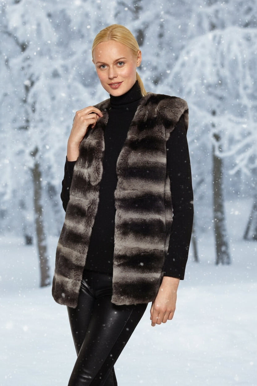 Linda Richards Chinchilla Fur Vest