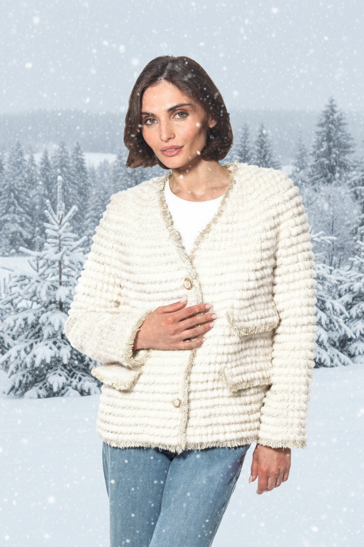 Linda Richards Danish Mink & Tweed Jacket