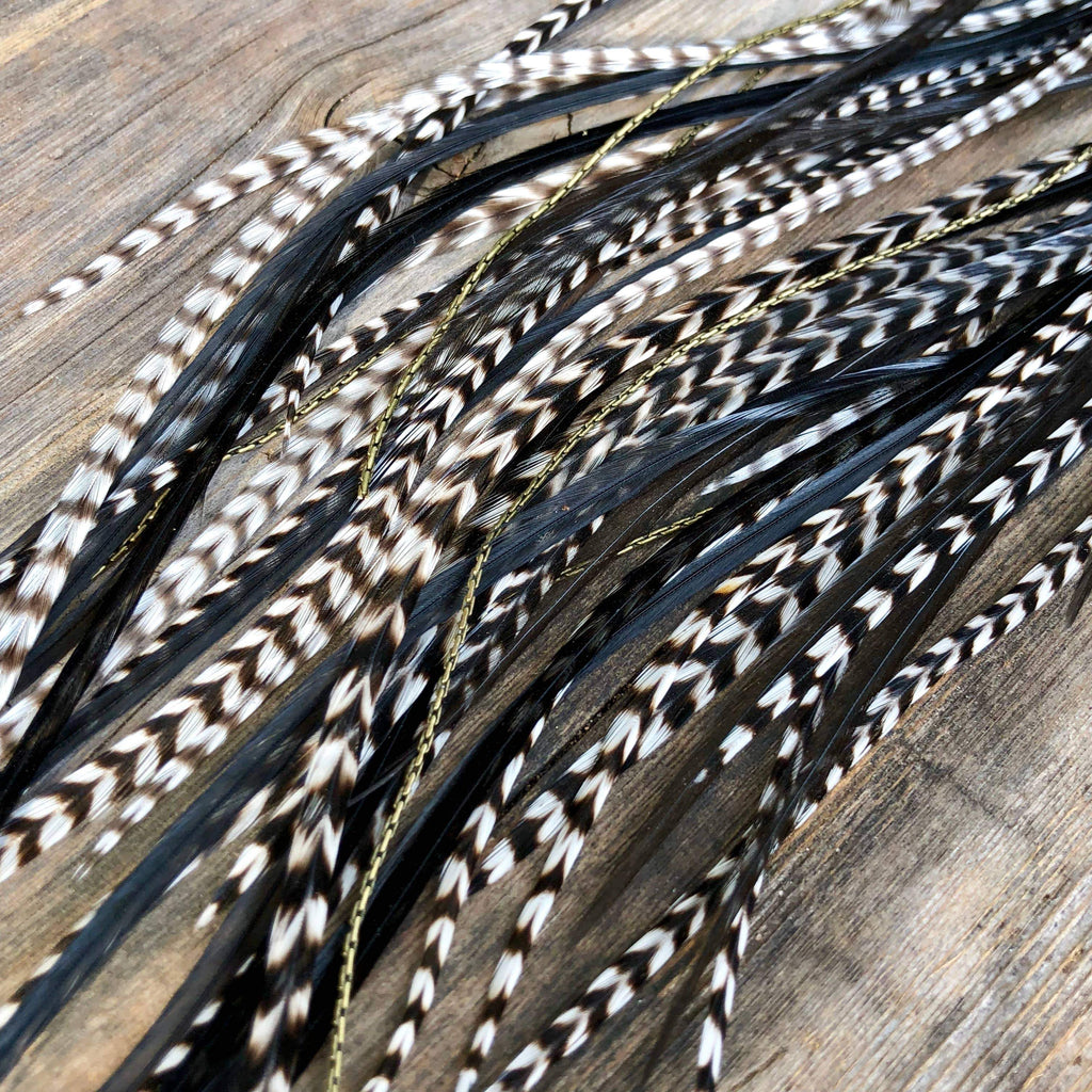 Extra Long Grizzly Feather Earrings – SALE!