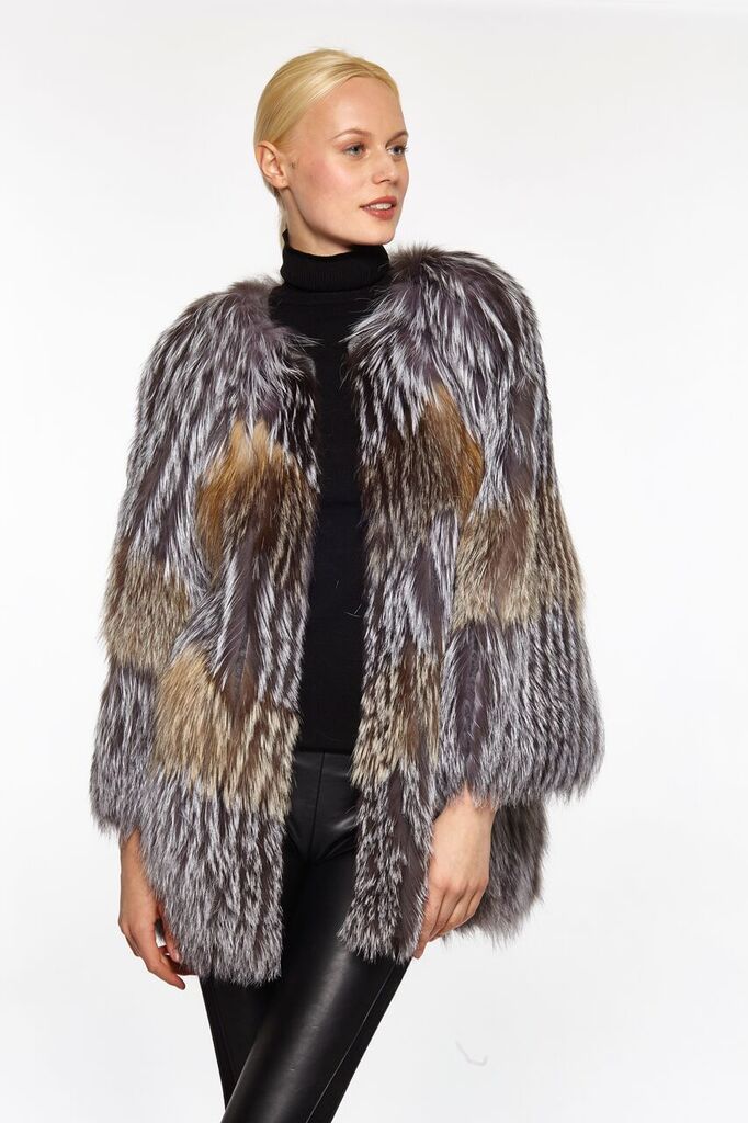 Linda Richards Genuine Fox Fur Coat