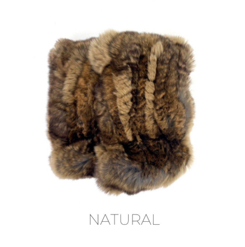 Linda Richards Rex Rabbit Fur Hand Warmers