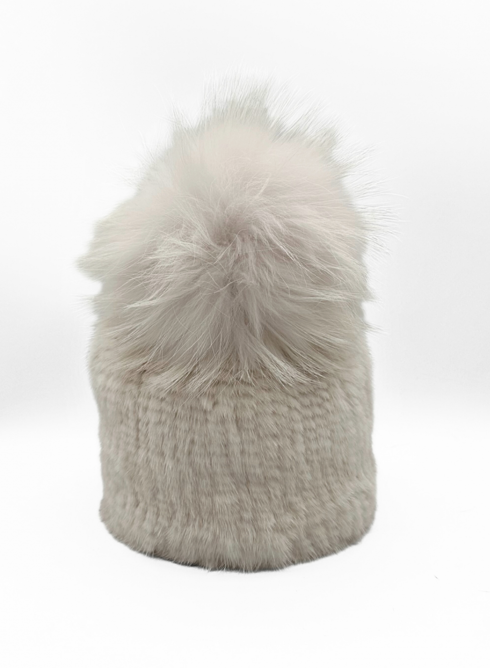 Linda Richards Mink Fur Hat with Fur Pom