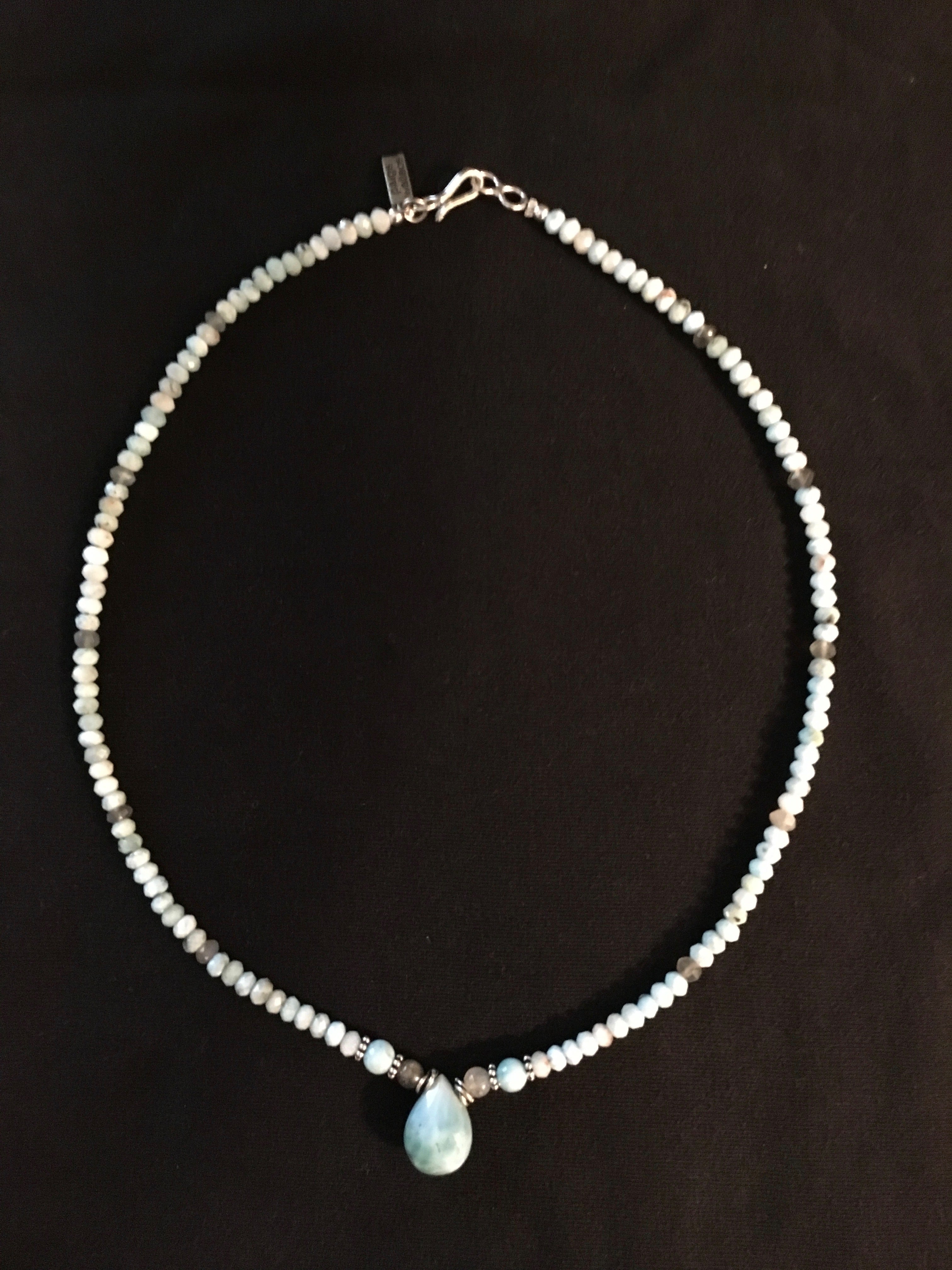 Larimar Briolette Necklace