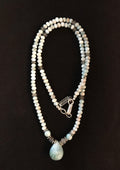 Larimar Briolette Necklace