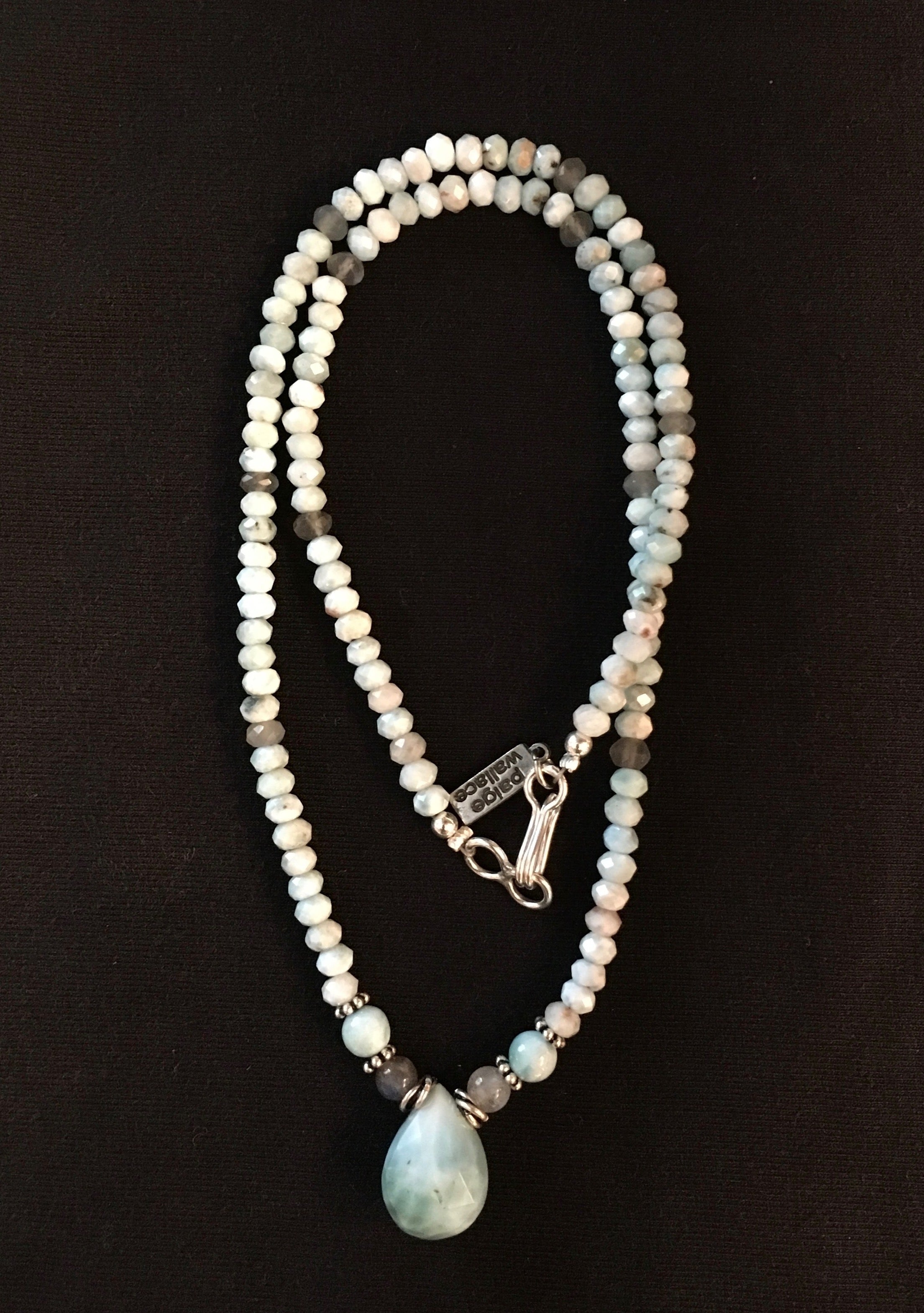 Larimar Briolette Necklace