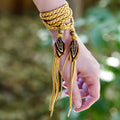 Leather & Feathers Wrap Accessory — SALE!