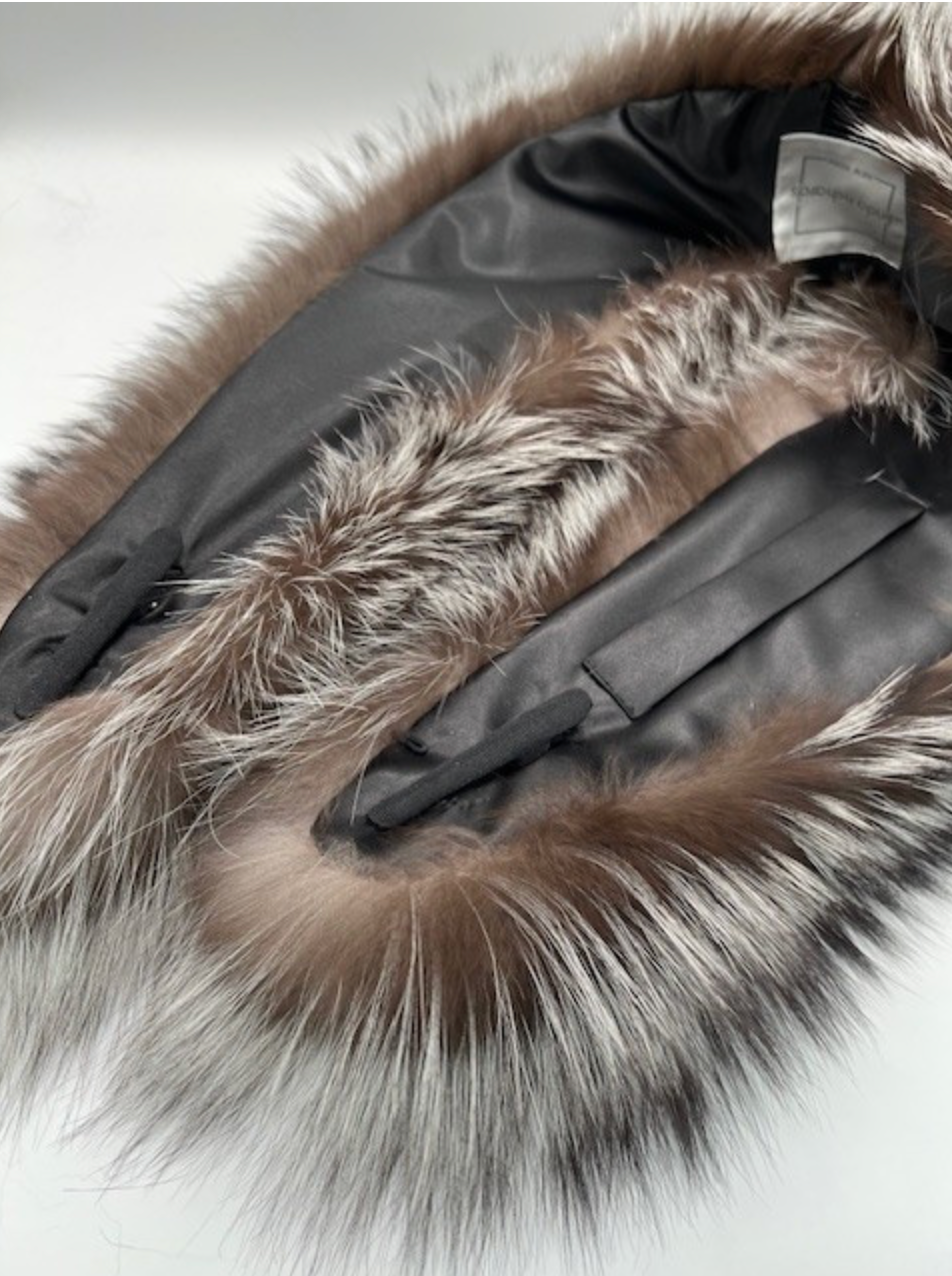 Linda Richards Genuine Fur Clip-On Collar