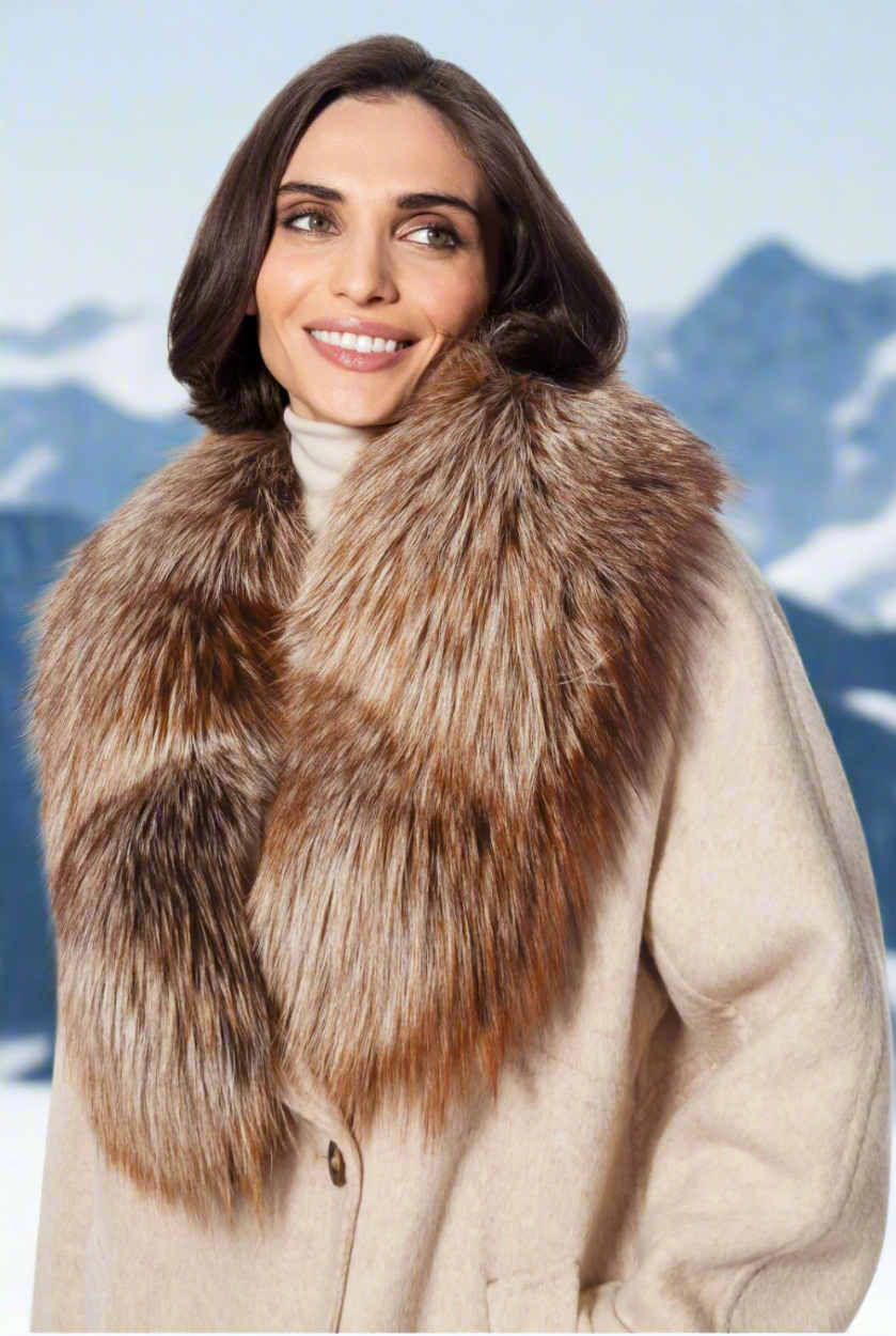 Linda Richards Genuine Fur Clip-On Collar