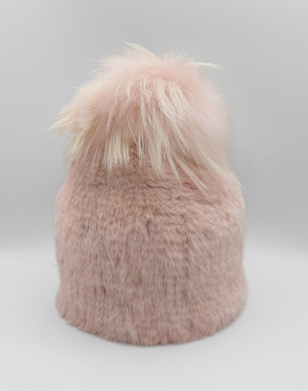 Linda Richards Mink Fur Hat with Fur Pom