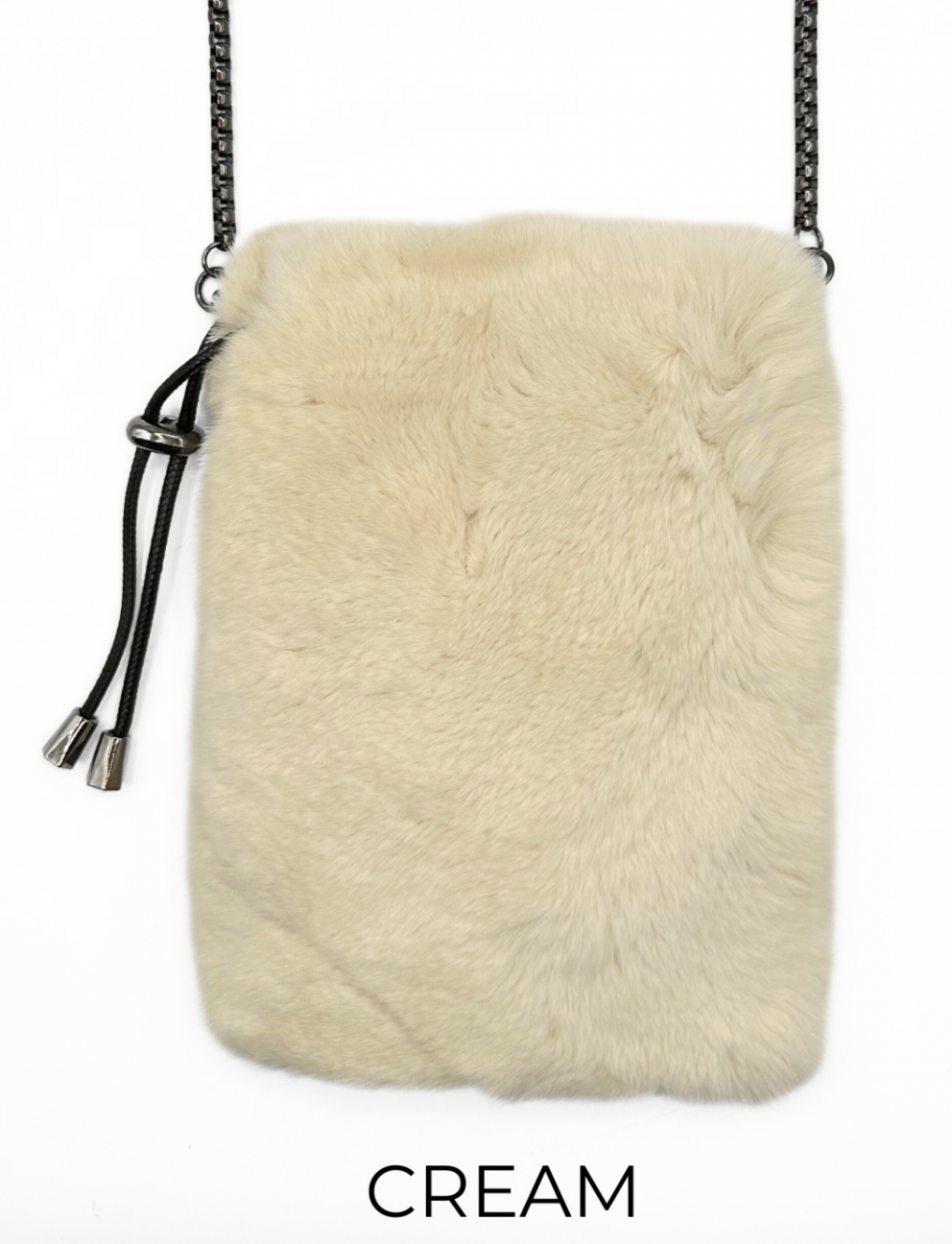 Linda Richards Rex Rabbit Fur Crossbody Bag