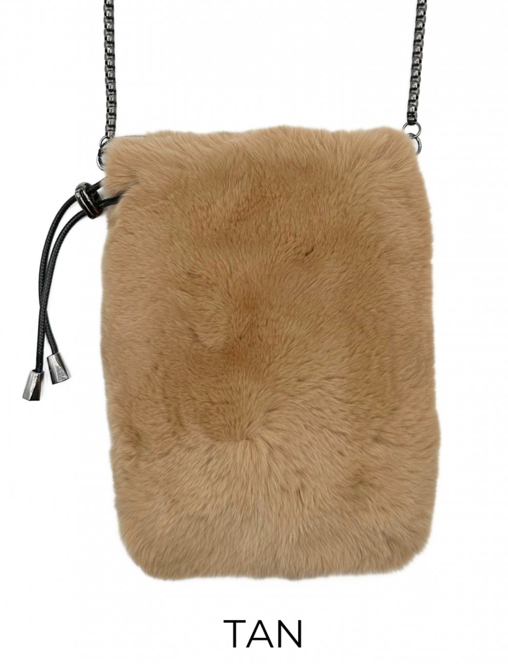 Linda Richards Rex Rabbit Fur Crossbody Bag