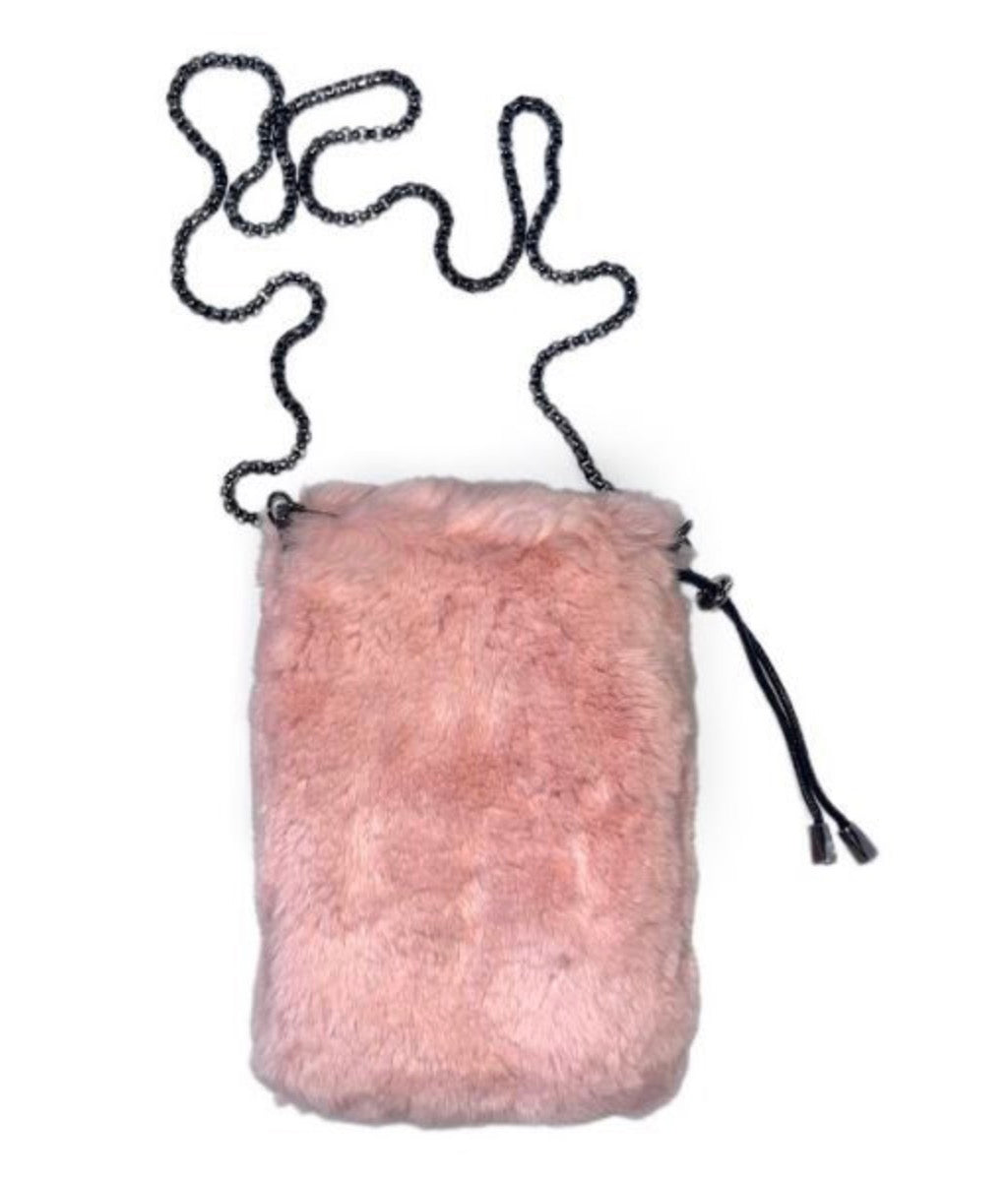 Linda Richards Rex Rabbit Fur Crossbody Bag