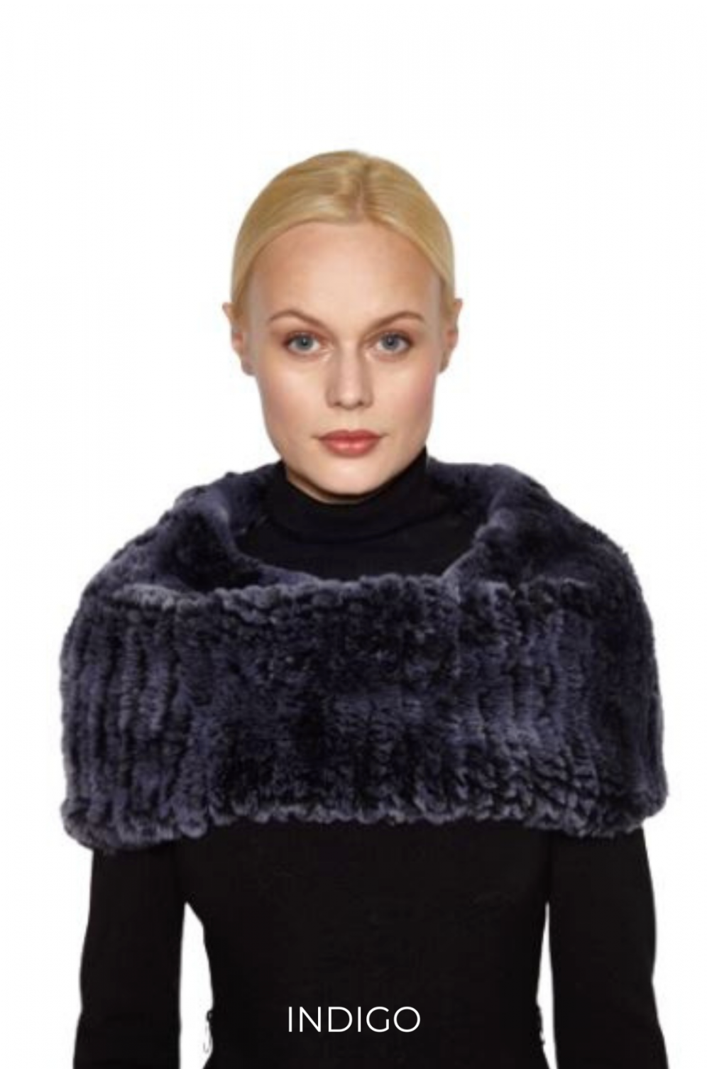 Linda Richards Stretchable Rex Rabbit Fur Scarf