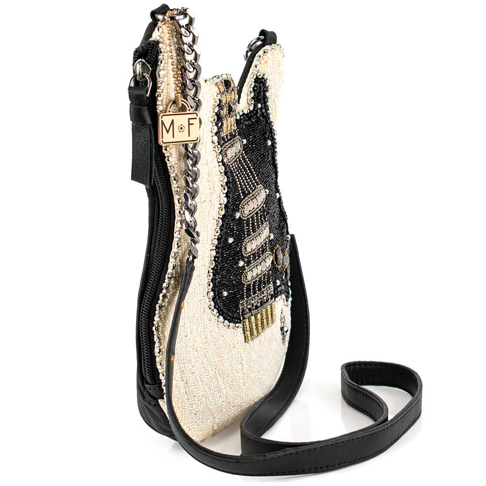 Hand-Beaded Fender Guitar Handbag – Electric Guitar Crossbody Bag