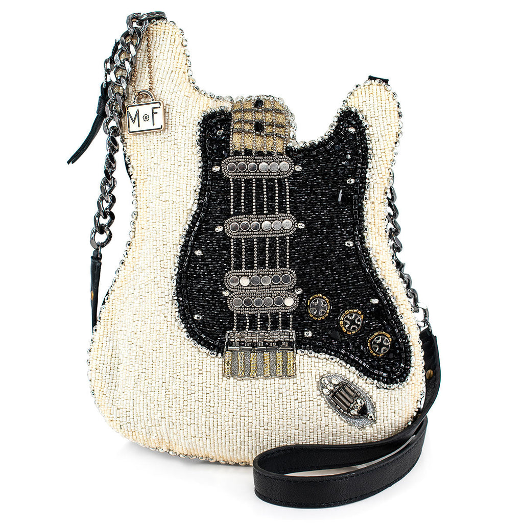 Hand-Beaded Fender Guitar Handbag – Electric Guitar Crossbody Bag