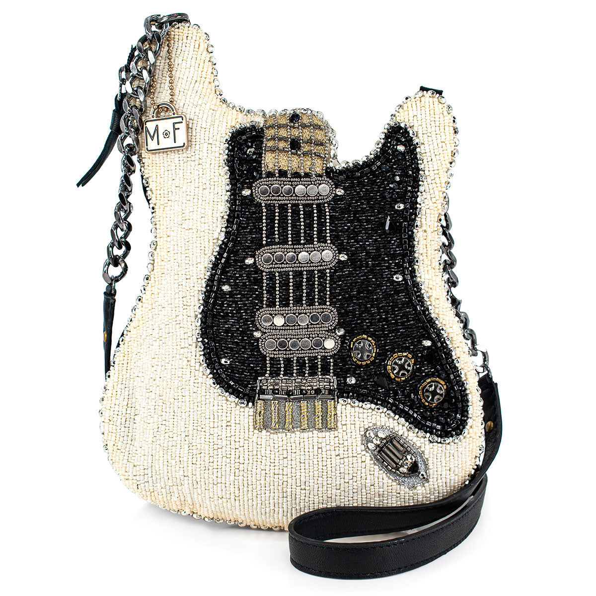 Hand-Beaded Fender Guitar Handbag – Electric Guitar Crossbody Bag