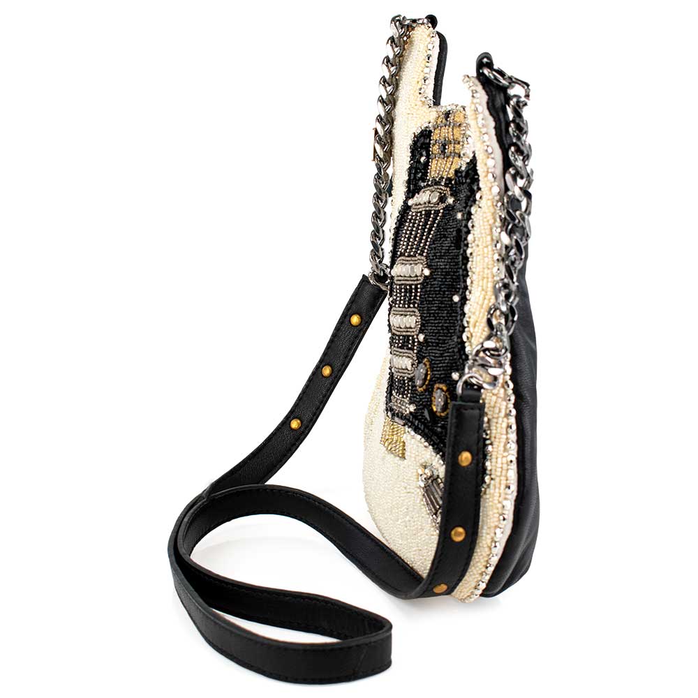 Hand-Beaded Fender Guitar Handbag – Electric Guitar Crossbody Bag