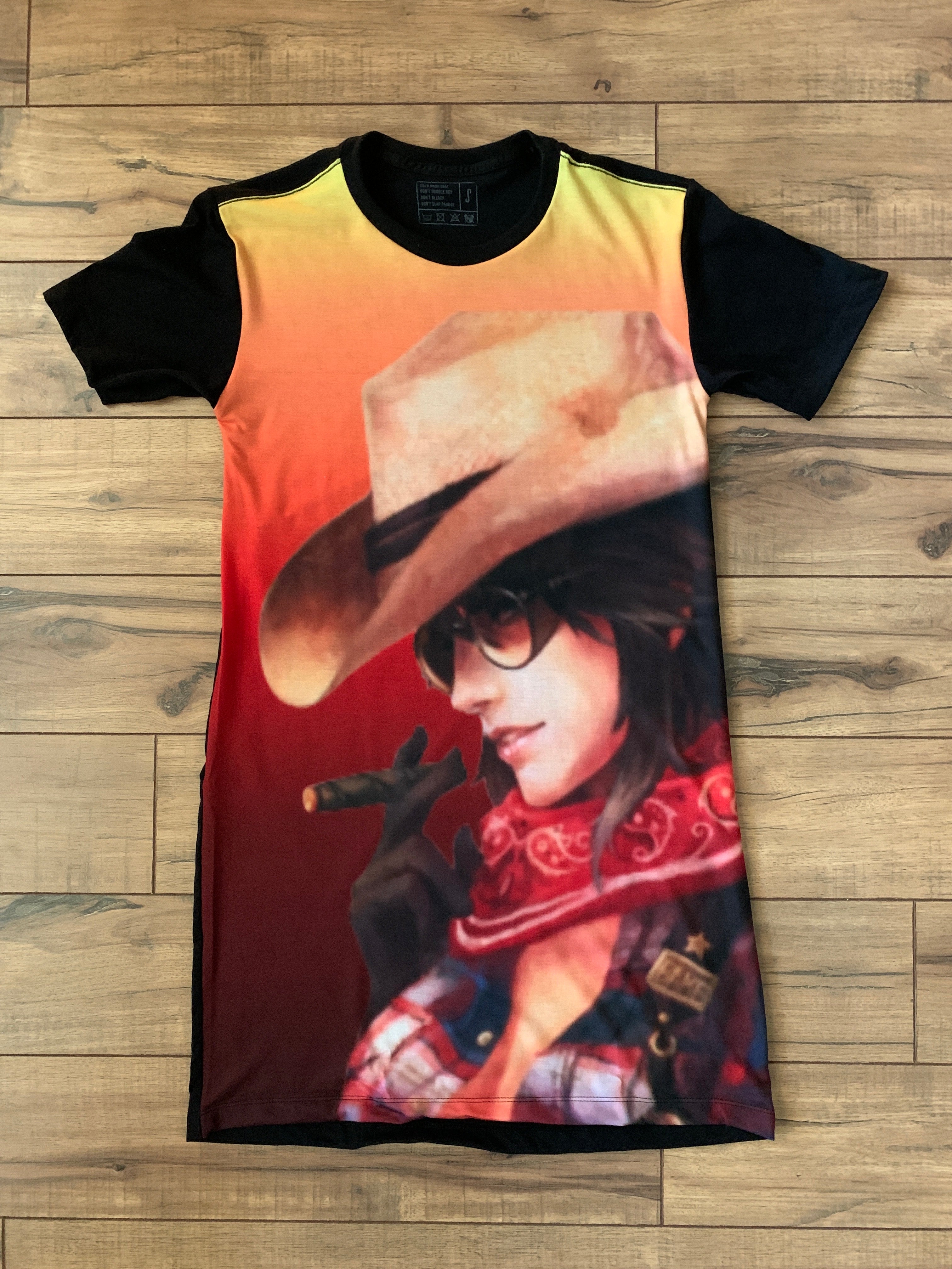 Cigar Smokin' Cowgirl Shirt Dress