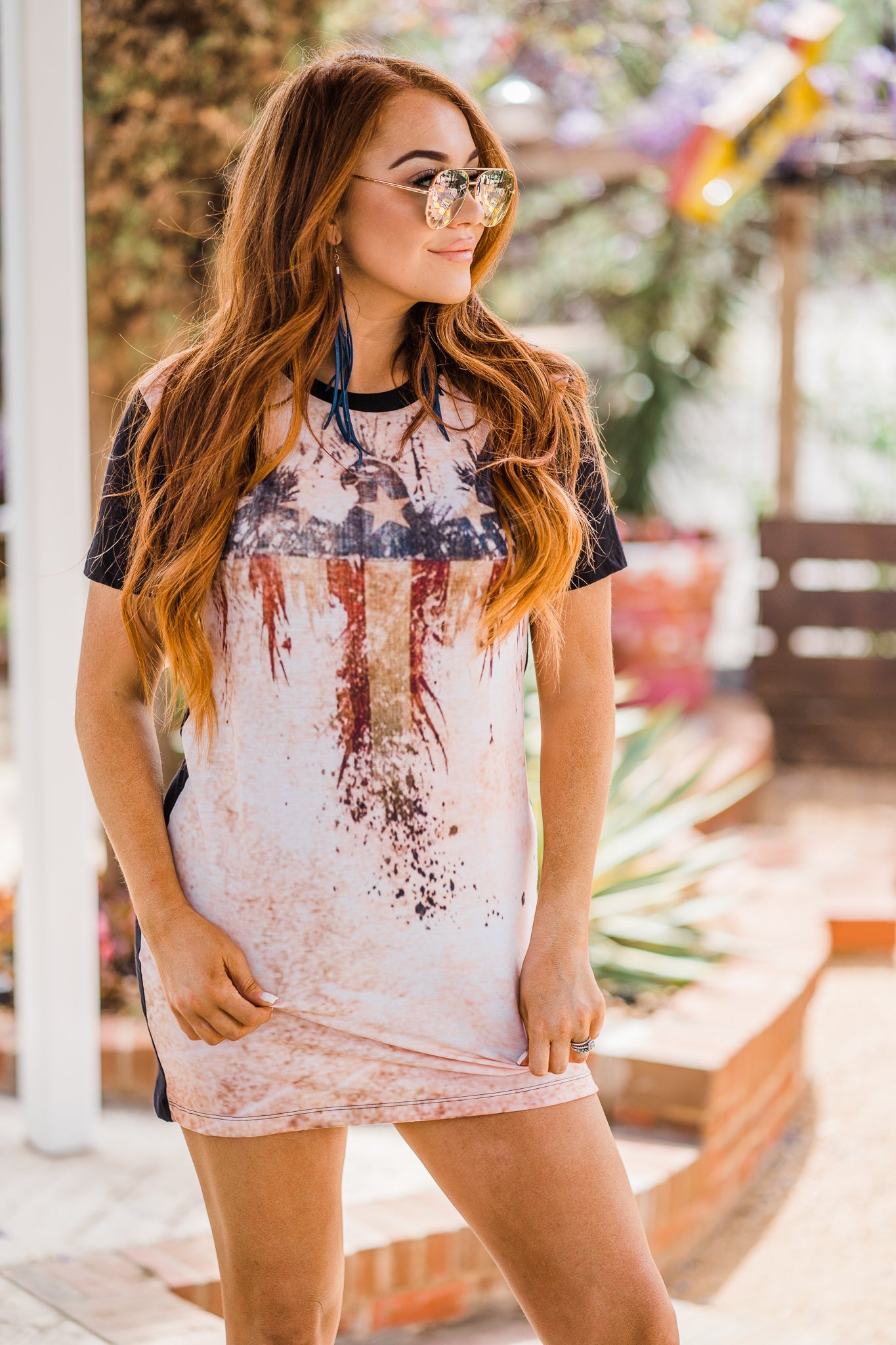 Freedom Eagle Shirt Dress