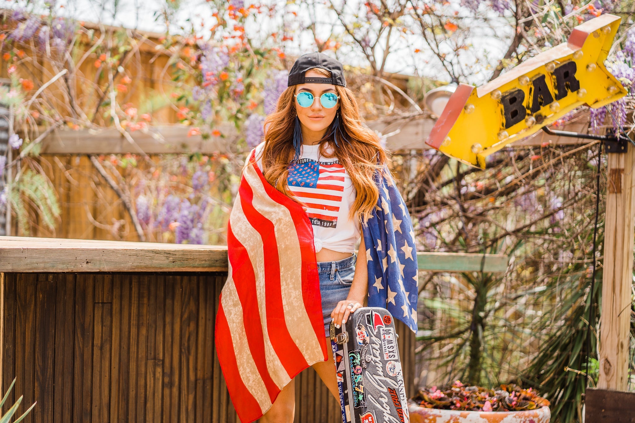 American Flag Scarf