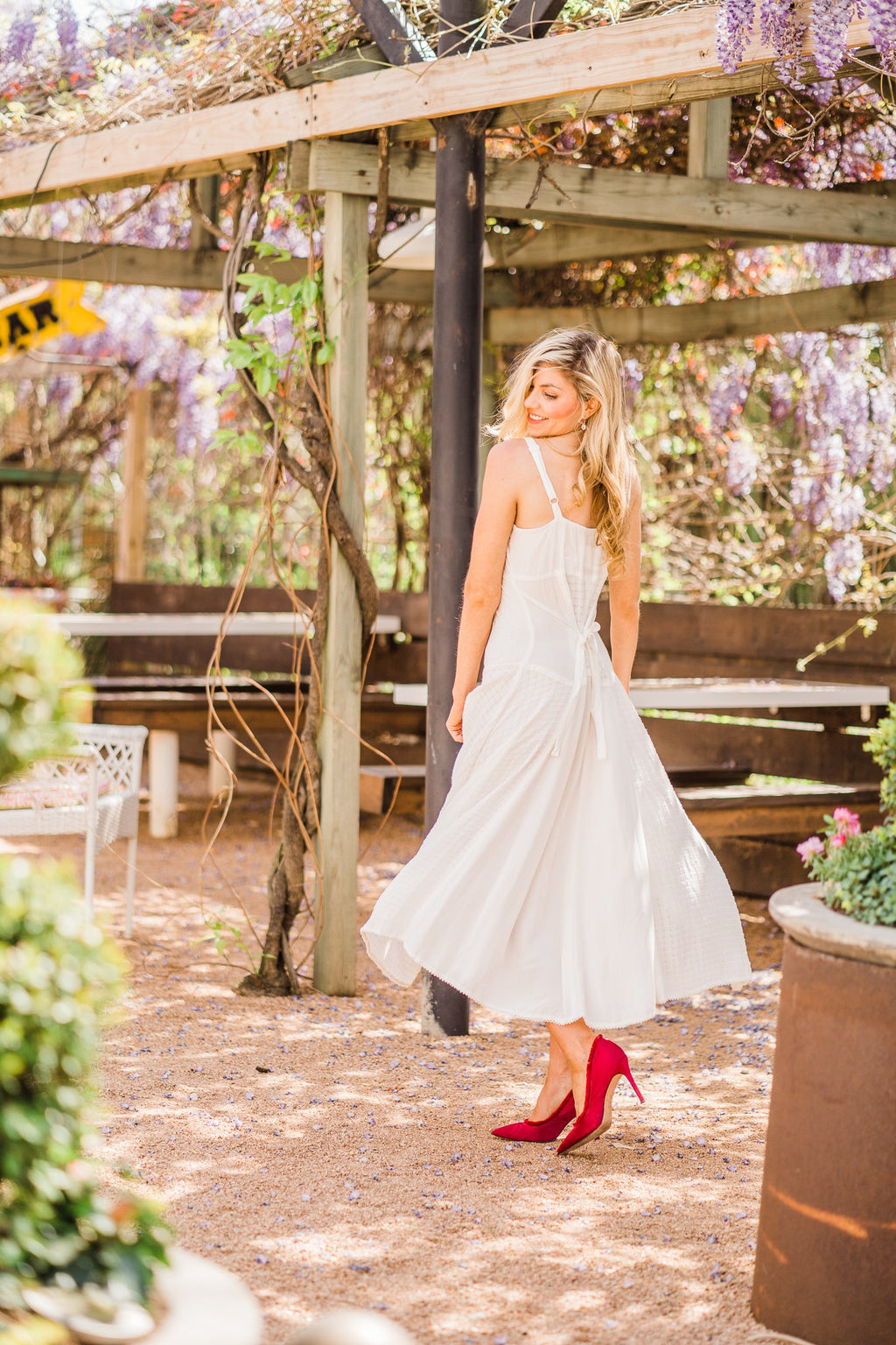 Ivory Spaghetti Strap Dress