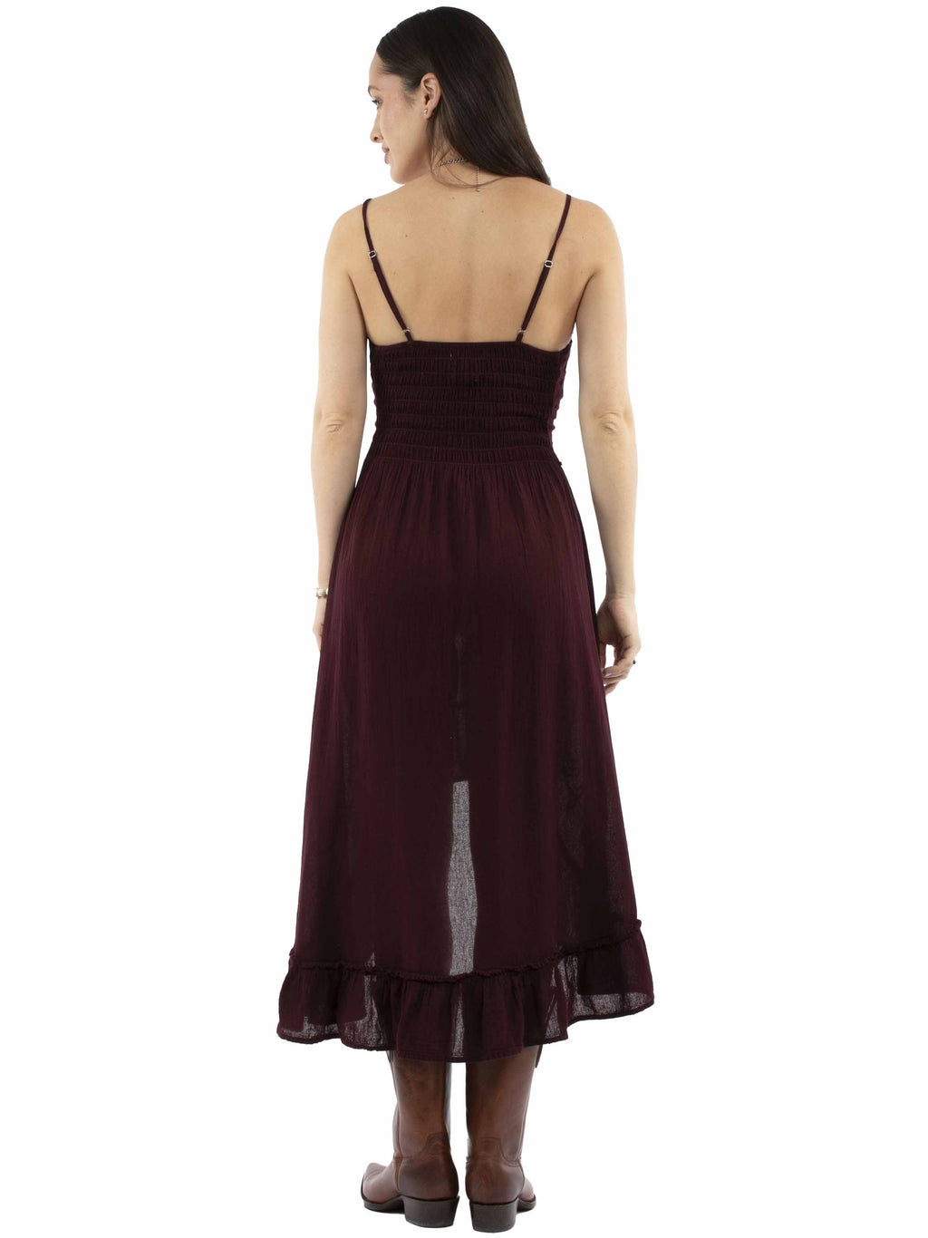 Hi-Lo Embroidered Dress