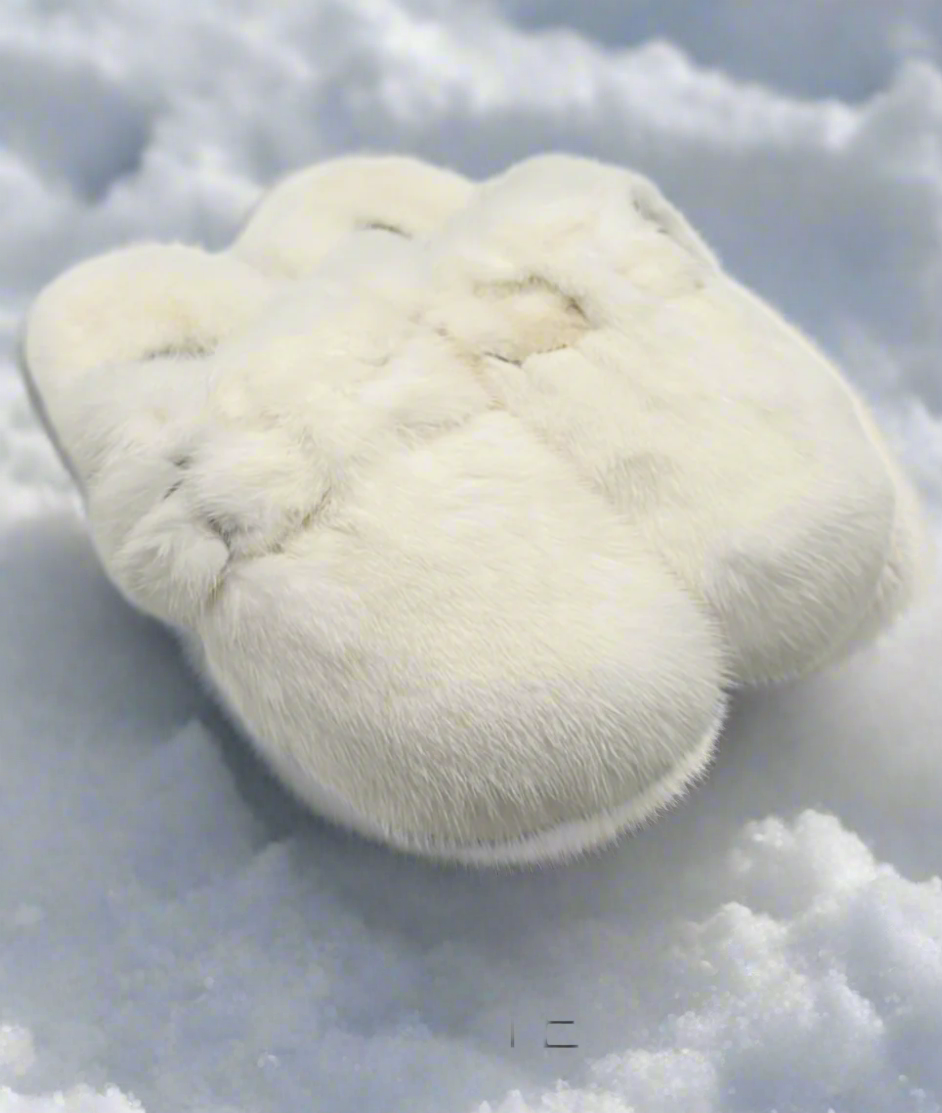 Linda Richards Mink Fur Clog Slides