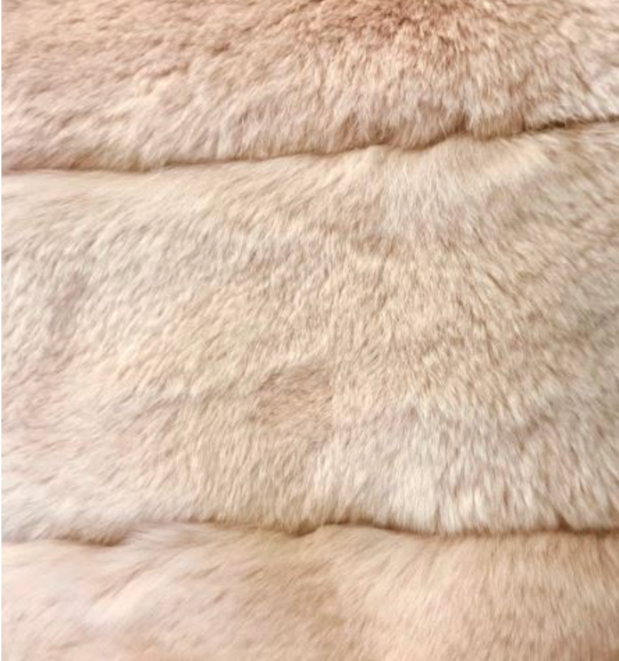 Linda Richards Genuine Rex Rabbit Fur Coat