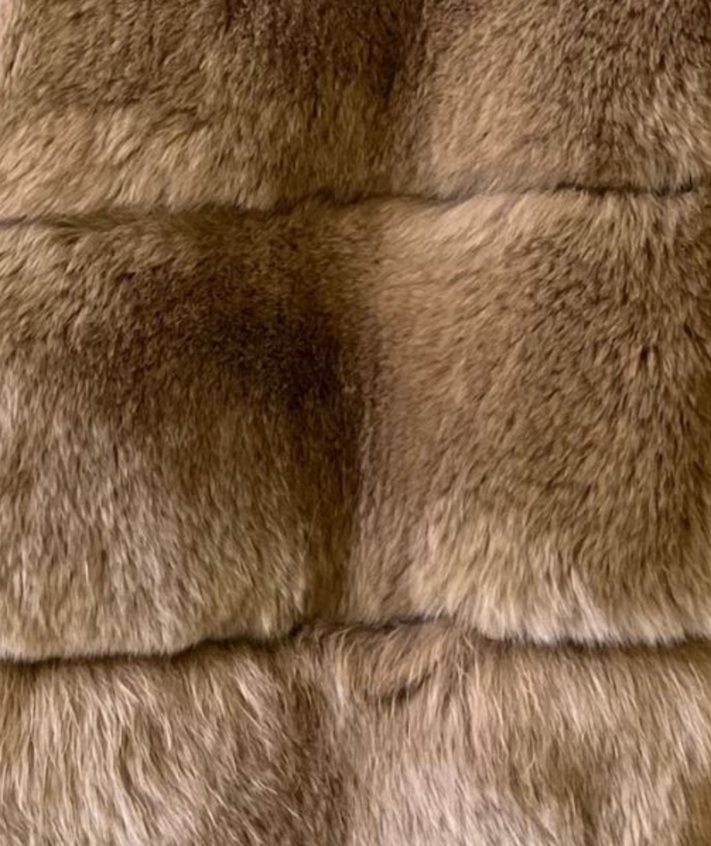 Linda Richards Genuine Rex Rabbit Fur Coat
