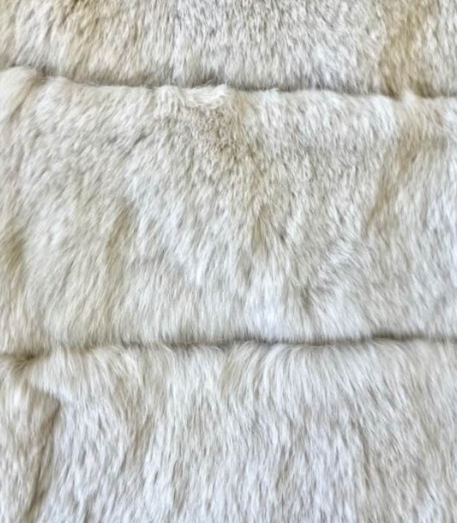 Linda Richards Genuine Rex Rabbit Fur Coat