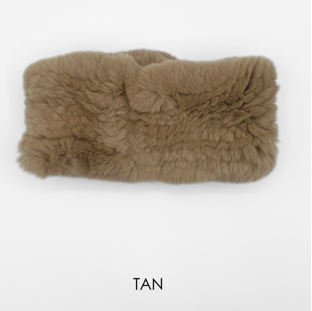 Linda Richards Rex Rabbit Fur Headband