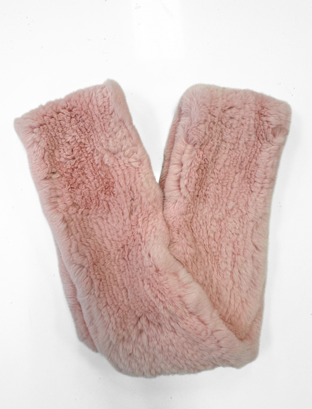 Linda Richards Stretchable Rex Rabbit Fur Infinity Scarf