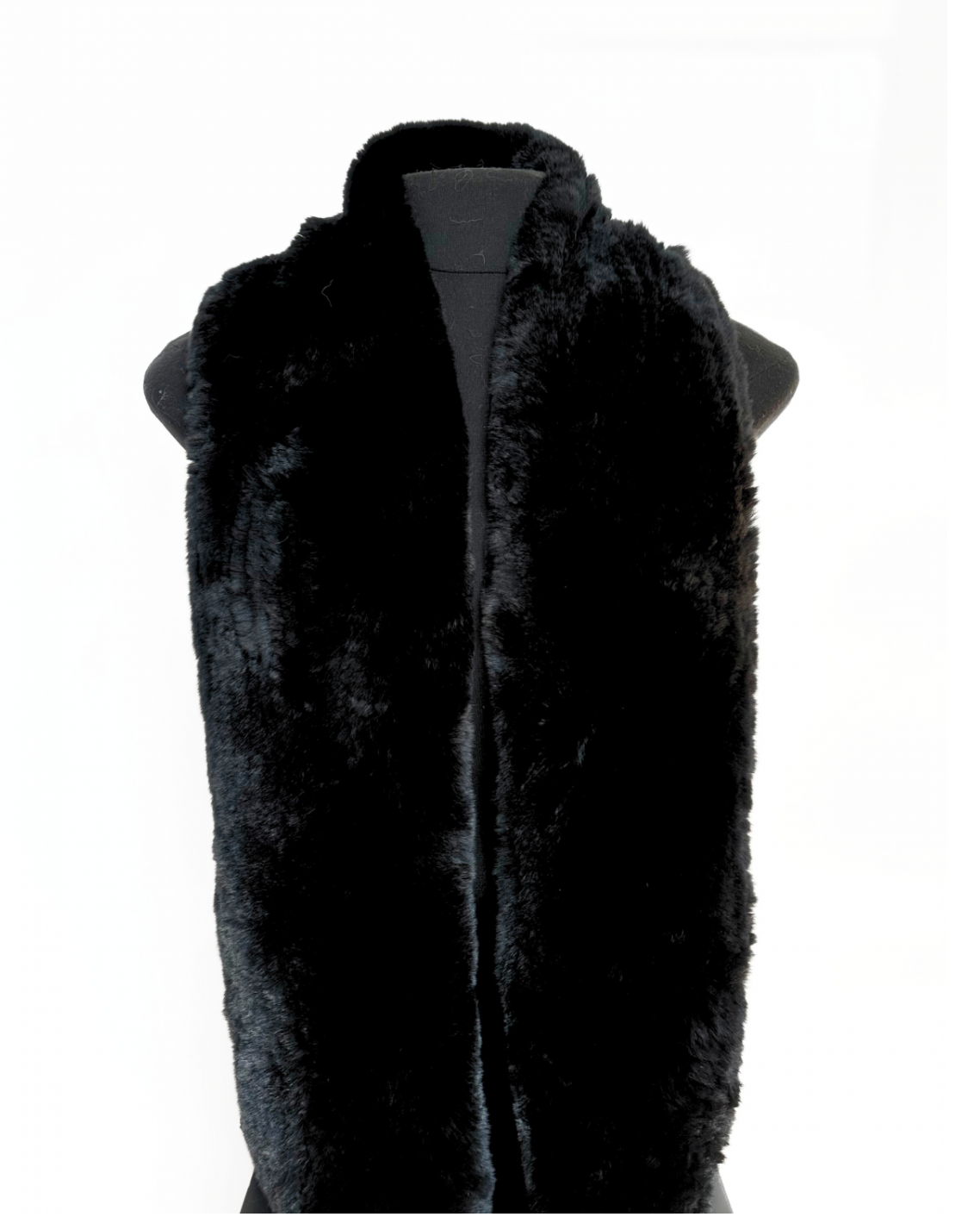 Linda Richards Stretchable Rex Rabbit Fur Infinity Scarf