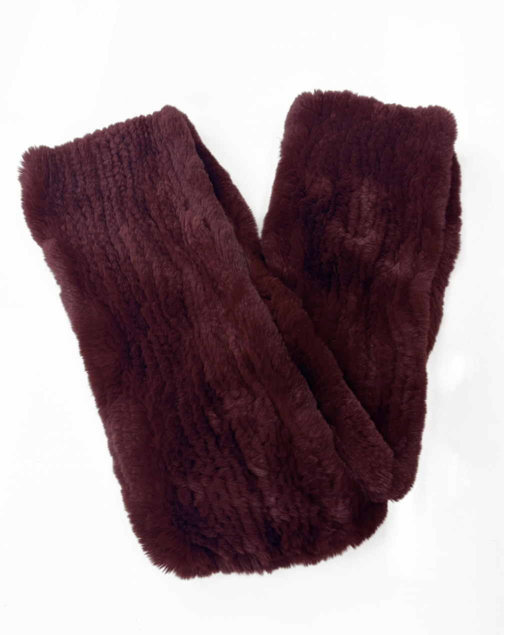 Linda Richards Stretchable Rex Rabbit Fur Infinity Scarf