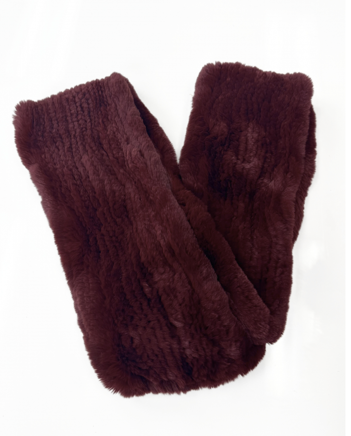 Linda Richards Stretchable Rex Rabbit Fur Infinity Scarf
