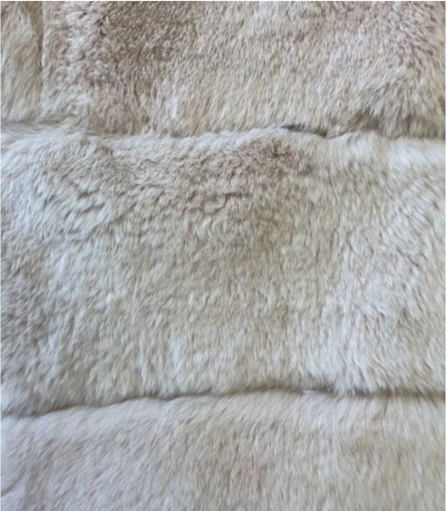Linda Richards Genuine Rex Rabbit Fur Coat