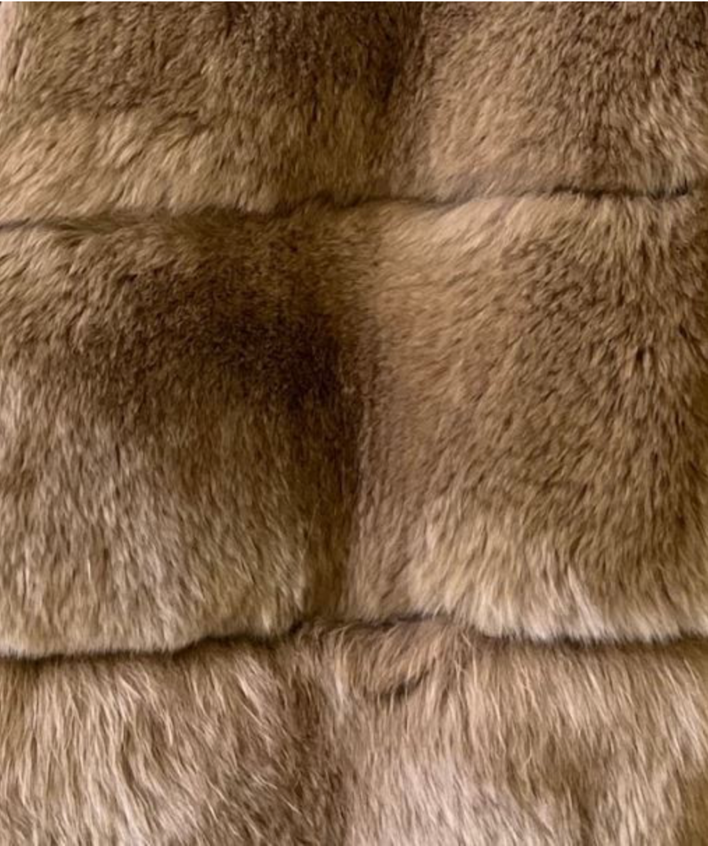 Linda Richards Genuine Rex Rabbit Fur Coat