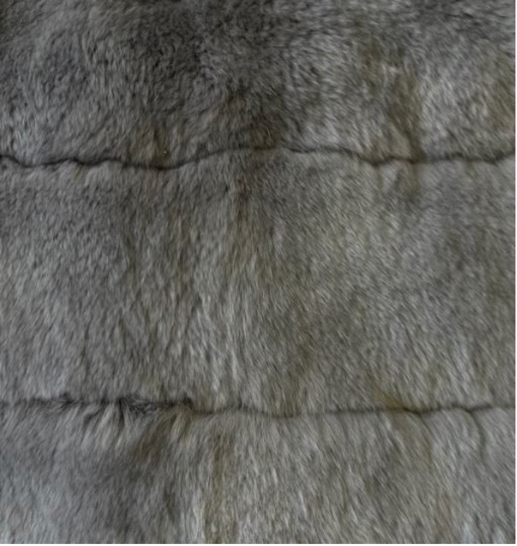 Linda Richards Genuine Rex Rabbit Fur Coat